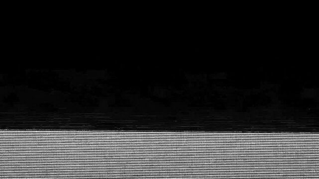 glitch animation on black background for damaged video and animation for tech titles and logos footage, tech animation footage, damaged vhs footage