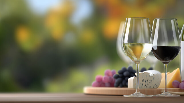 Ribe Wine Festival celebrates wine and cheese with glasses on wooden table outdoors