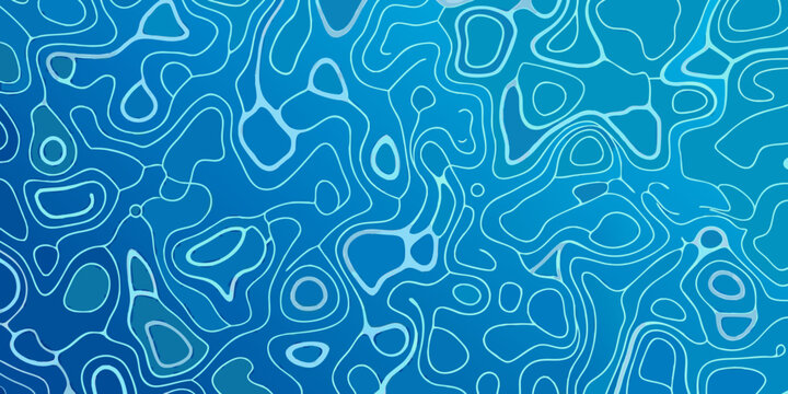 blue organic pattern with flowing lines and abstract shapes