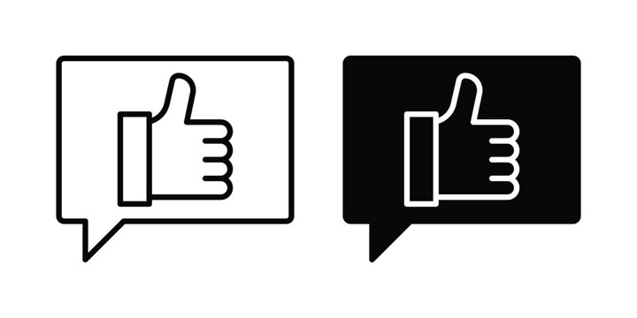 Feedback icon editable. Vector symbols in strokes
