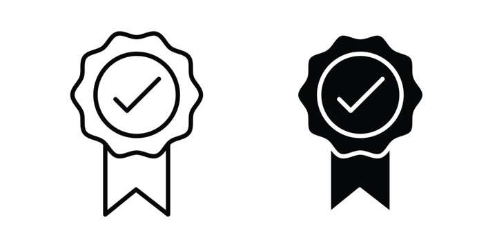 Rosette icon editable. Vector symbols in strokes