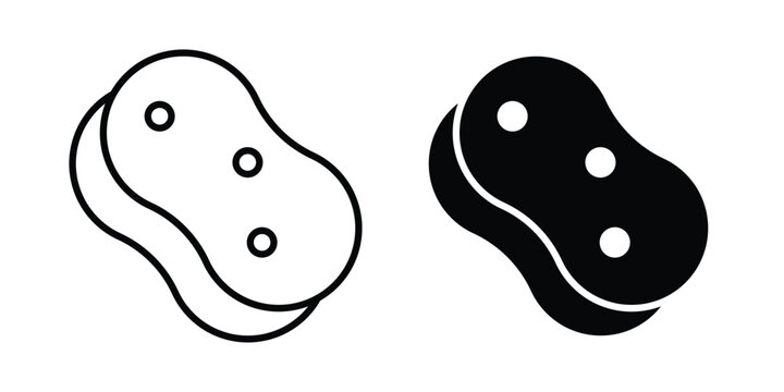 sponge icon editable. Vector symbols in strokes