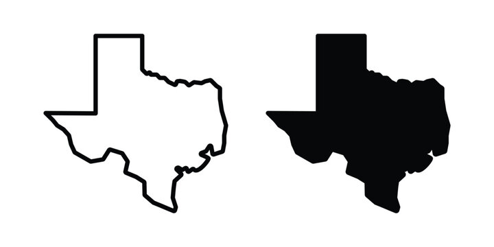 Texas icon editable. Vector symbols in strokes