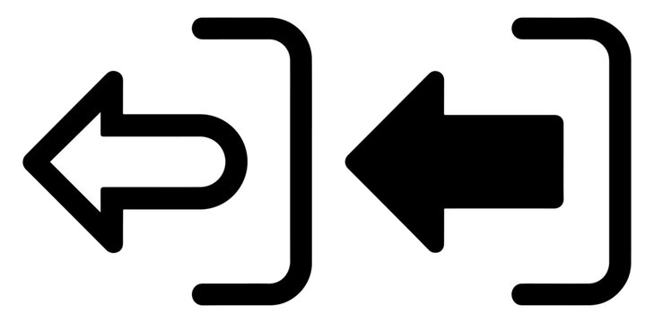 logout button arrow icon