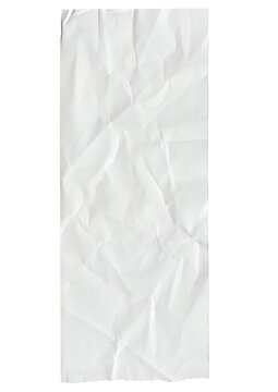 Crumpled White Receipt Paper Texture