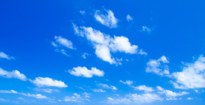 blue sky with clouds . sky landscape.  nature background