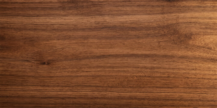 A rustic dark brown oak wood texture background features a natural timber pattern on an old weathered plank surface