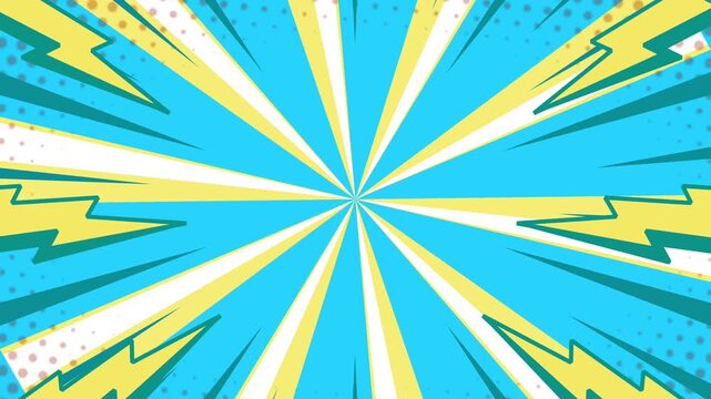 Comic Pop Art Burst Background