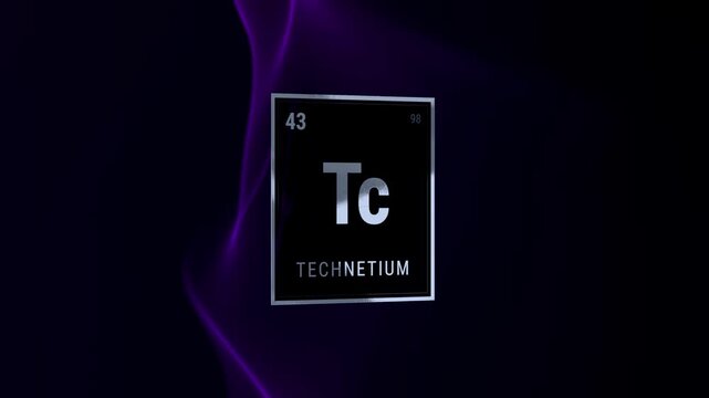 Technetium (Tc) Periodic Table Element Tile
