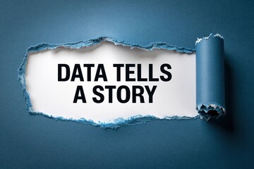 Naklejka premium Data Tells A Story The Narrative Power of Information