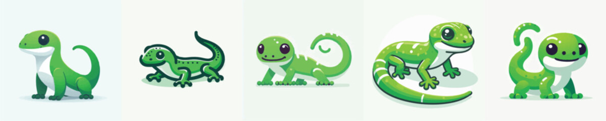 Fototapeta premium Gecko Vector Illustration