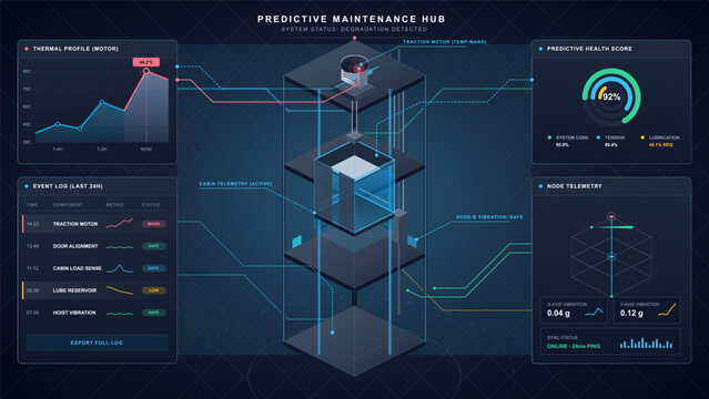 Predictive maintenance dashboard for industrial machinery