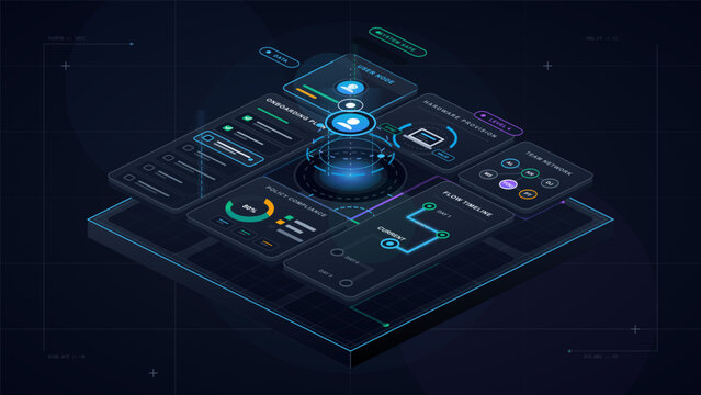 Onboarding workflow dashboard with user node panels