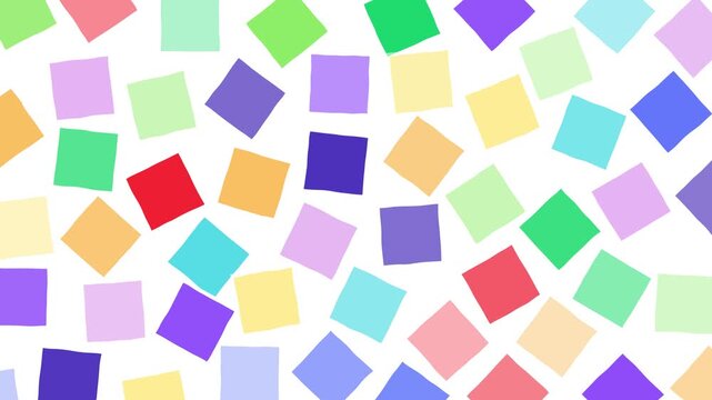 Square Geometry Seamless Pattern with Dynamic Motion Style Background