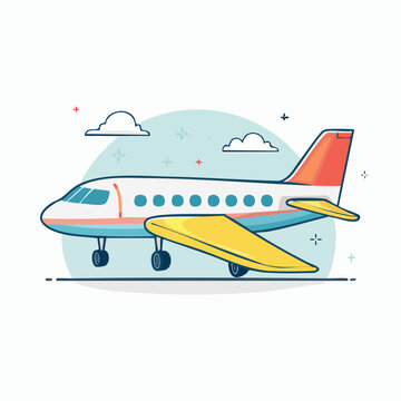 Cartoon Airplane Illustration