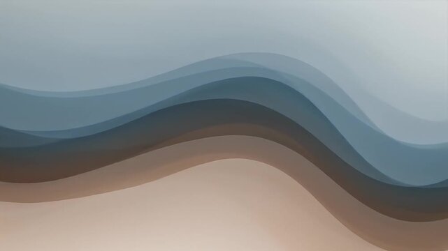 Abstract background with horizontal wavy lines, shading from light blue to tan, soft focus
