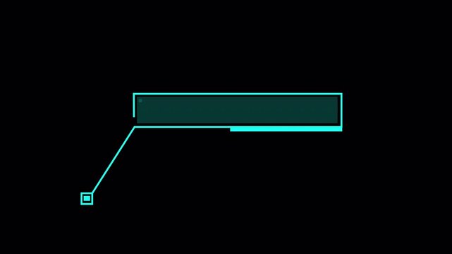 Animation Call Out No Title, HUD elements element on alpha channel 4k  , futuristic call out banner 