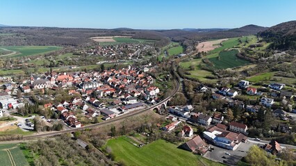 Fototapeta premium Euerdorf in der Rhön