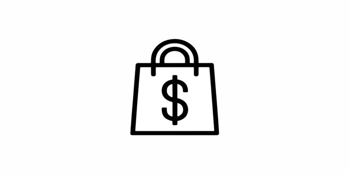 Shopping beg business concept for banking and digital currency market economy