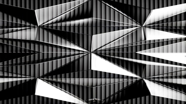 Seamless black and white geometric arrow vector pattern abstract wallpaper design