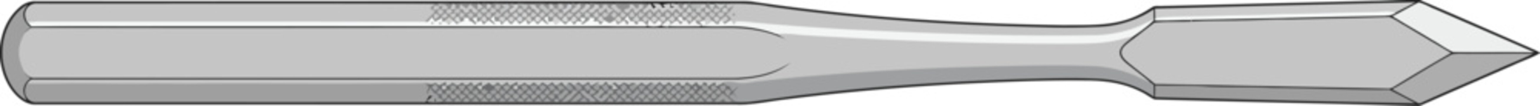 Screwdriver metal tip represents a reliable tool for professional repair.