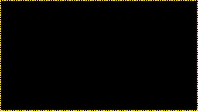Minimalist black screen frame with a bright yellow dashed border line for simple digital overlays and creative video content templates
