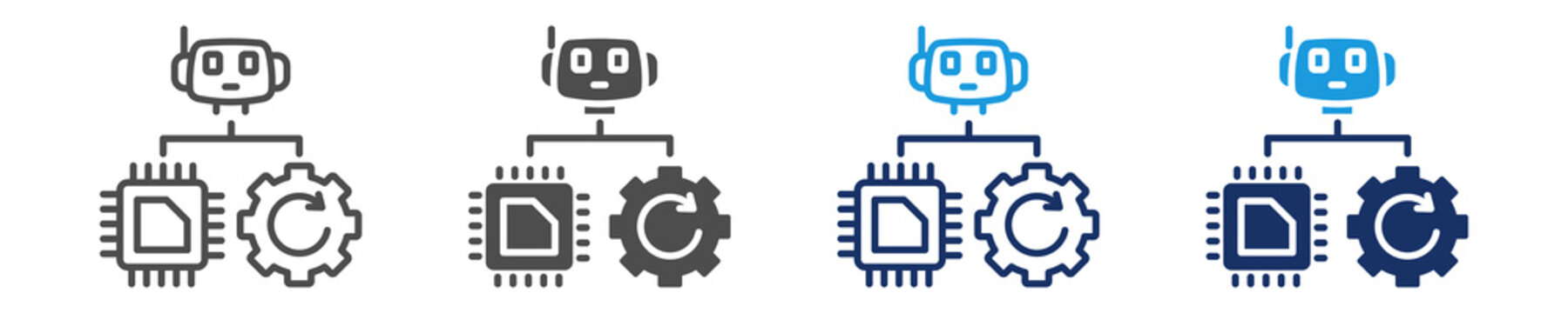 scheme icon set with multi concept