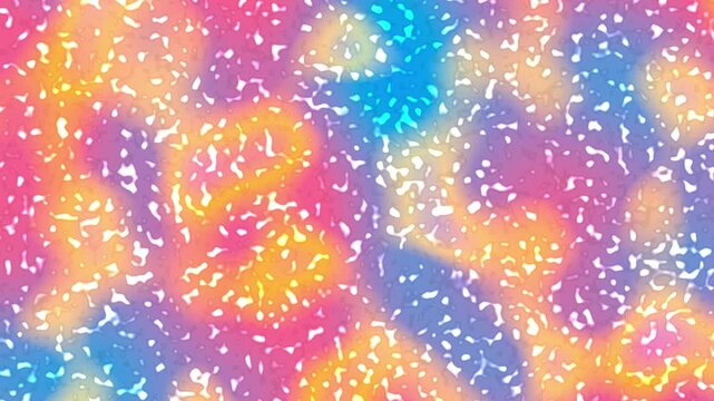 Vibrant Colorful Fluid Gradient with Moving White Speckled Texture