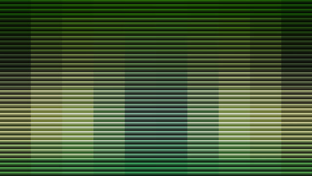 Abstract green background with horizontal lines and gradient light effects, digital art wallpaper design