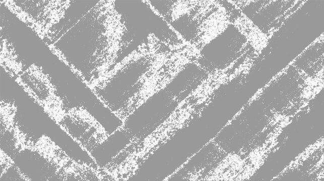 Gray and white abstract chevron pattern with distressed texture overlay design element