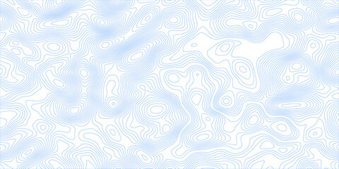 Abstract geographic contour map background featuring elegant blue topographic lines and layered paper relief curves, minimalist vector landscape on transparent background © Mirror