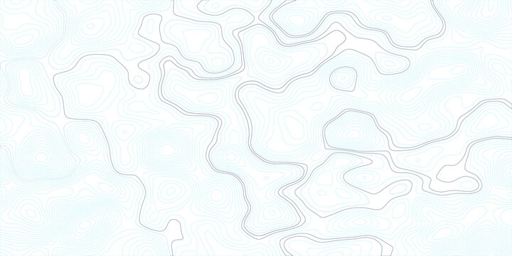 Minimal abstract topographic contour map with smooth gray elevation lines and flowing geographic layers, modern cartography vector background on transparent backdrop