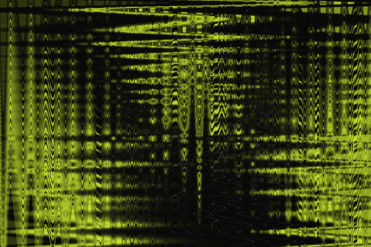 Glitchy green and black distorted digital background