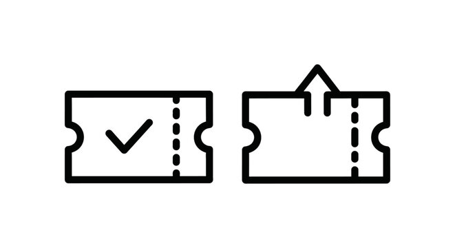Coupon redeemed and voucher redeemed icon with accepted discount promotion shopping purchase spending commerce transaction business illustration redemption exchange couponing marketing