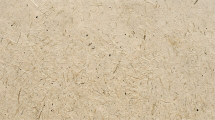 Fototapeta premium Textured paper background with natural fibers and flecks isolated on white background