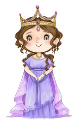 princess with a crown © Mek drawn