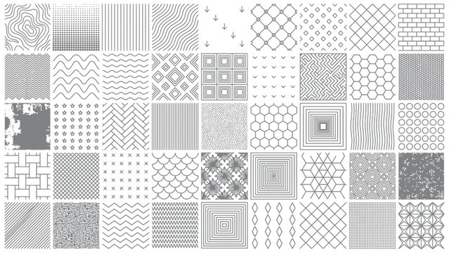 Landscape Architecture CAD Hatch Pattern Set Grass Water Stone Wall Texture Elements Collection