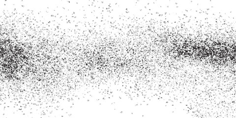 Fototapeta premium Dirty or dust film grain speck grit grunge overlay on grain dot white paper noise texture with distress effect vector illustration pattern background.