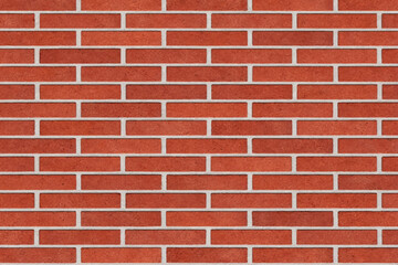 Fototapeta premium Abstract Red Brick Wall Texture Vector Illustration Seamless Modern Masonry Pattern Background with Realistic Brickwork Design