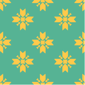 seamless pattern with abstract plant theme