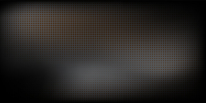 Led screen light background texture with pixel pattern. Digital tv display wall panel in blue, pink and purple gradient. Abstract bright television videowall grid vector design template with circle