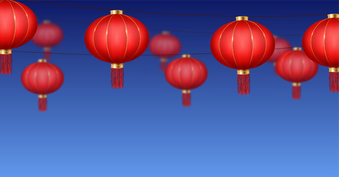 Japanese Lantern Festival Background
