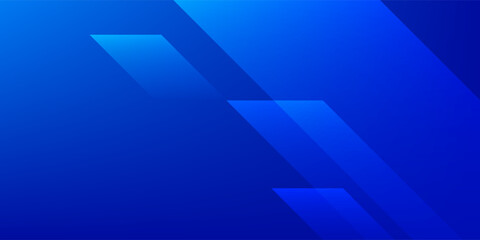 Obraz premium Modern blue geometric background with dynamic diagonal lines and futuristic fractal patterns for corporate tech business covers.