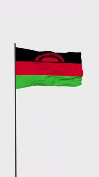 Malawi Flag Animation Transparent Background