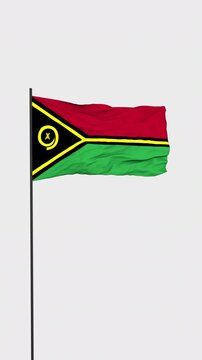 Vanuatu Flag Animation Transparent Background