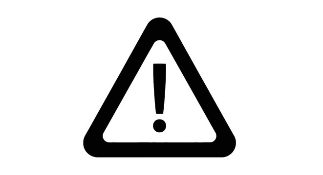 Warning Sign Exclamation Mark Symbol.