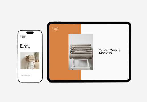 Smartphone and Tablet Screen Mockup