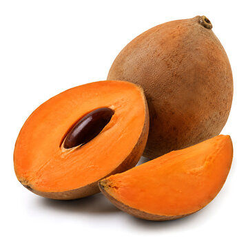 Fresh mamey sapote isolated