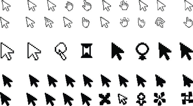 Various computer mouse cursor icons