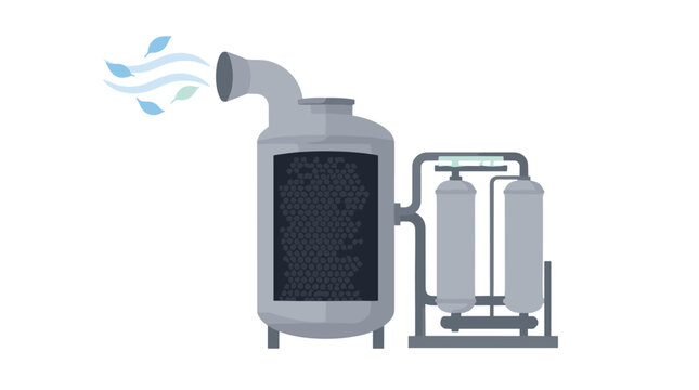 Industrial Style Distillation Apparatus With Condenser In Laboratory.